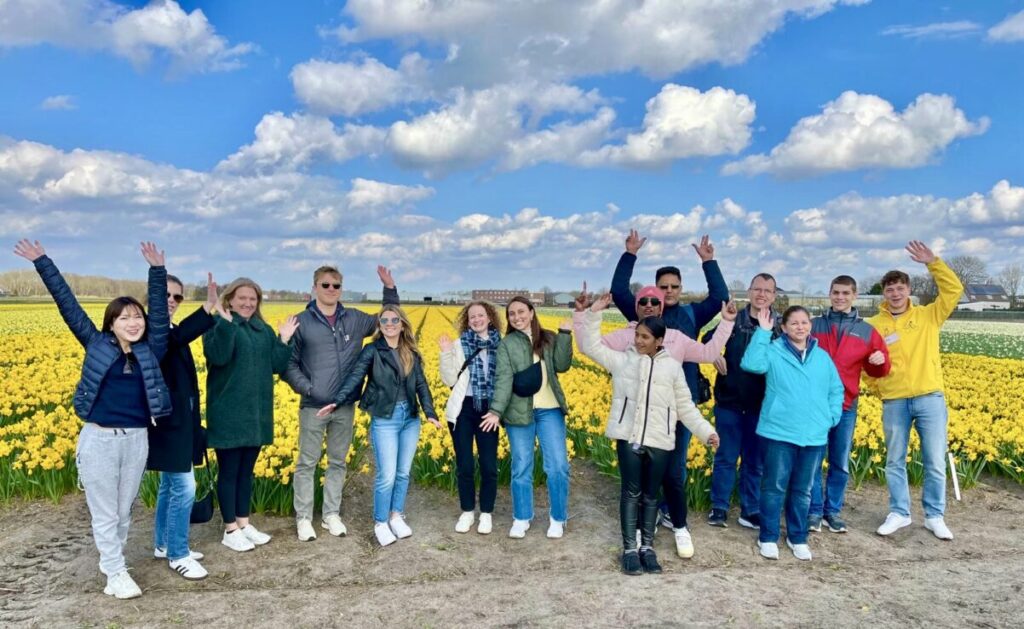 group tulip bicycle tour